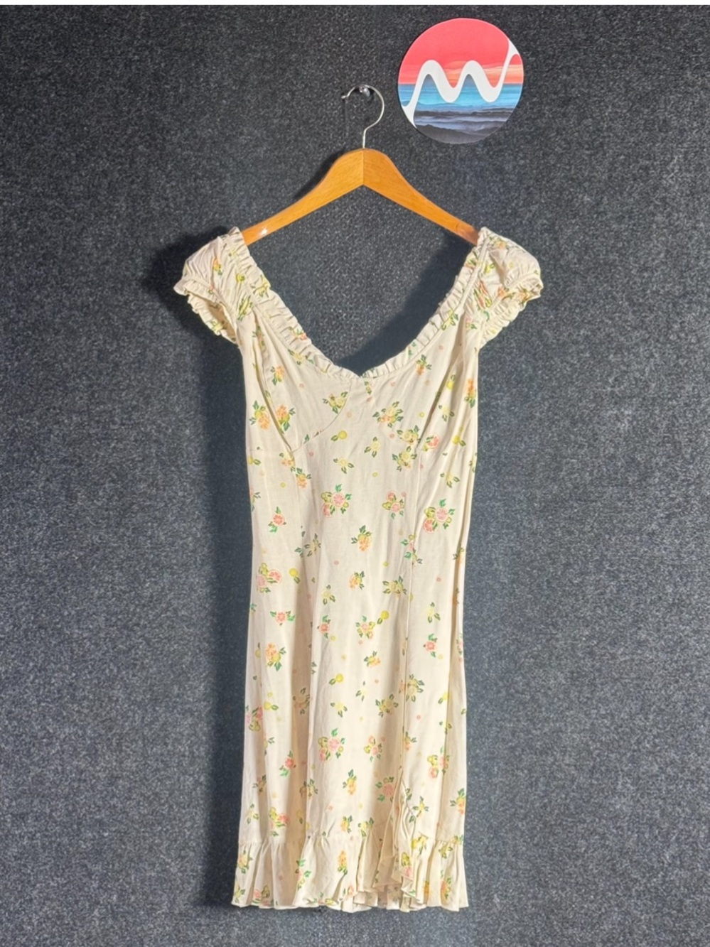 Free People Like A Lady Mini Dress‎ in Cream Small